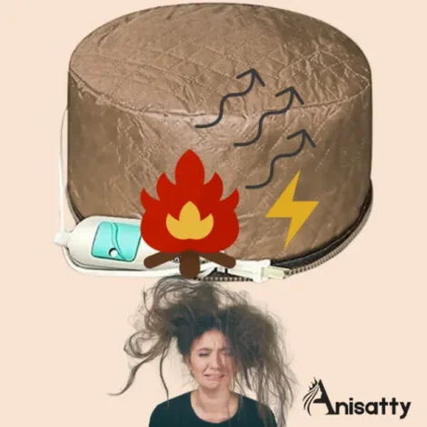 مميزات وعيوب وطريقة استخدام البروكاب أو البونيه الحرارية 2 حرق الشعر بسبب ارتفاع درجة الحرارة من عيوب البروكاب