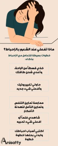 كيف تحسنين صحتك النفسية؟ 8 عادات بسيطة تغير حياتك 2 التغلب علي الشعور بالإحباط 1